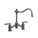 Waterstone Annapolis Bridge Faucet - Lever Handles - Satin Brass