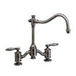 Waterstone Annapolis Bridge Faucet - Lever Handles - Antique Brass