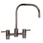 Waterstone Fulton Bridge Faucet - Black Nickel