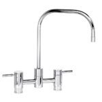 Waterstone Fulton Bridge Faucet - Unlacquered Polished Brass