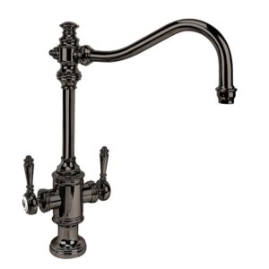 Waterstone Annapolis Two Handle Kitchen Faucet – Black Nickel