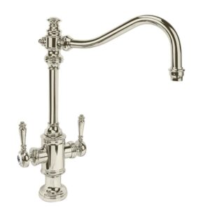 Waterstone Annapolis Two Handle Kitchen Faucet – Polished Nickel