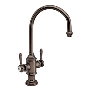 Waterstone Hampton Two Handle Kitchen Faucet – Black Nickel