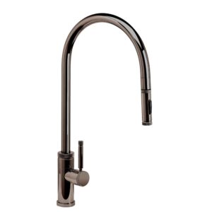 Waterstone Industrial Extended Reach PLP Pulldown Faucet – Toggle Sprayer – Black Nickel