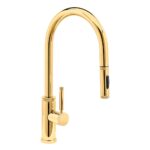 Waterstone Industrial PLP Pulldown Faucet -Toggle Sprayer - Polished Brass