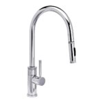 Waterstone Industrial PLP Pulldown Faucet - Toggle Sprayer - Angled Spout - Chrome