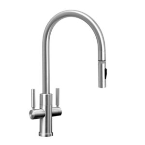Waterstone Modern 2 Handle Plp Pulldown Faucet – Toggle Sprayer – American Bronze