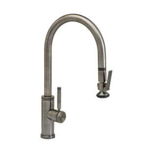 Waterstone Industrial PLP Pulldown Faucet – Lever Sprayer – American Bronze