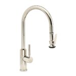 Waterstone Modern PLP Pulldown Faucet - Lever Sprayer - Polished Nickel