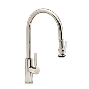 Waterstone Modern PLP Pulldown Faucet – Lever Sprayer – Matte Black