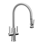Waterstone Modern 2 Handle Plp Pulldown Faucet - Lever Sprayer - Tuscan Brass