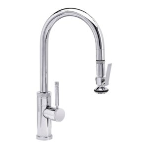 Waterstone Industrial Prep Size PLP Pulldown Faucet – Lever Sprayer – Chrome