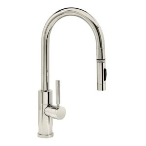 Waterstone Modern PLP Pulldown Faucet – Toggle Sprayer – Polished Nickel