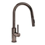 Waterstone Modern Prep Size PLP Pulldown Faucet - Toggle Sprayer - Angled Spout - Black Nickel