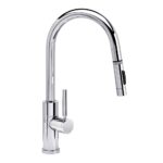 Waterstone Modern Prep Size PLP Pulldown Faucet - Toggle Sprayer - Angled Spout - Chrome