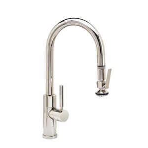 Waterstone Modern Prep Size PLP Pulldown Faucet – Lever Sprayer – Chocolate Bronze