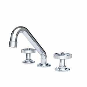 Waterstone Argonaut Widespread Lavatory Faucet, Round Handles Chrome – Chrome