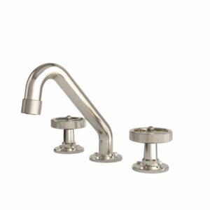 Waterstone Argonaut Widespread Lavatory Faucet, Round Handles Polished Nickel – Polished Nickel