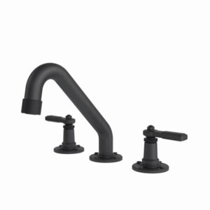 Waterstone Argonaut Widespread Lavatory Faucet, Lever Handles Matte Black – Matte Black