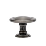 Waterstone Traditional Large Plain Cabinet Knob - Unlacquered Polished Brass