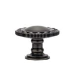 Waterstone Traditional Large Decorative Cabinet Knob - Matte Antique Copper