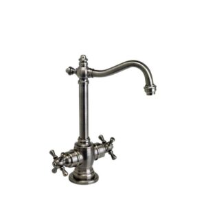 Waterstone Annapolis Hot and Cold Filtration Faucet – Cross Handles – Graphite