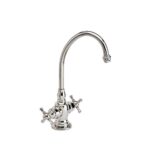 Waterstone Hampton Hot and Cold Filtration Faucet - Cross Handles - Graphite