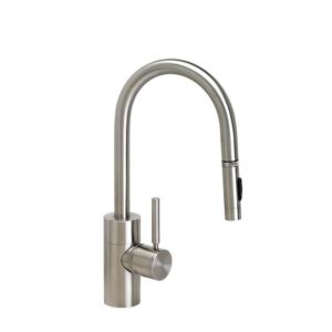 Waterstone Contemporary Prep Size PLP Pulldown Faucet – Toggle Sprayer – Graphite