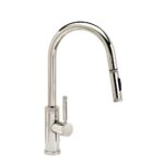 Waterstone Industrial Prep Size PLP Pulldown Faucet - Toggle Sprayer - Angled Spout - Graphite