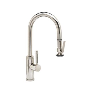 Waterstone Industrial Prep Size PLP Pulldown Faucet – Lever Sprayer – Graphite