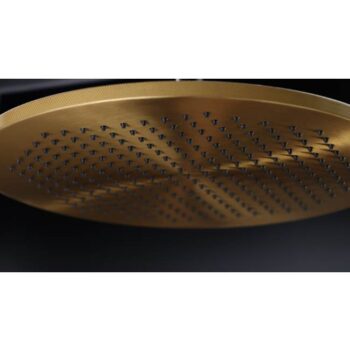 Waterstone 12'' Rainshower Head - Modern - Unlacquered Polished Brass - Image 2