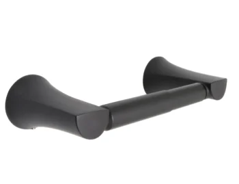 Huntington Brass Paper Holder In Matte Black