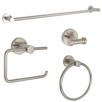 Huntington Brass Bath Accessory Package In Pvd Satin Nickel