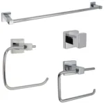 Huntington Brass Bath Accessory Package In Chrome