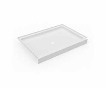 Swan 34 x 48 Swanstone Alcove Shower Pan with Center Drain in White
