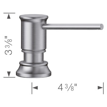 Blanco Empressa Soap Dispenser - PVD Steel - Image 7