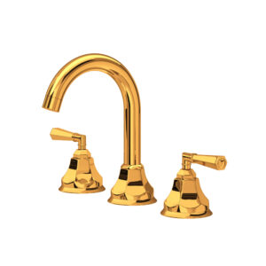 ROHL Palladian® Widespread Lavatory Faucet With C-Spout In Italian Brass