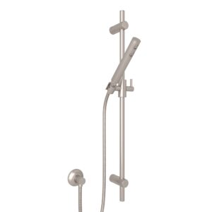 ROHL Handshower Set With 30″ Slide Bar and Single Function Handshower In Satin Nickel