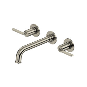 Riobel Authentica™ Wall Mount Lavatory Faucet Trim In Brushed Nickel