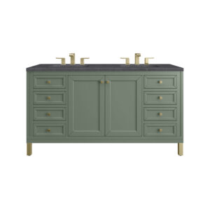 Chicago 60" Double Vanity, Smokey Celadon