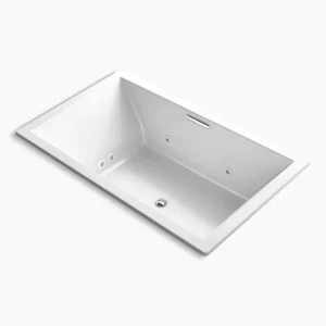 Kohler Underscore 72″ x 42″ drop-in Heated BubbleMassage‚ air bath with whirlpool – White