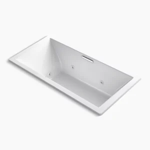 Kohler Underscore 72″ x 36″ drop-in Heated BubbleMassage‚ air bath with whirlpool – White