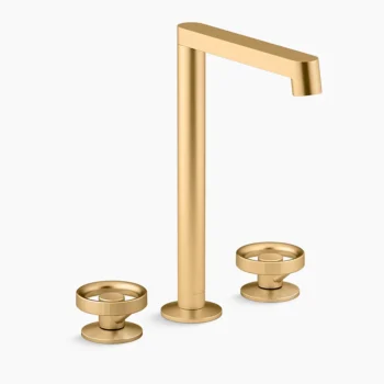 Kohler Components Bathroom sink faucet spout with Row design, 1.2 gpm - Vibrant Brushed Moderne Brass