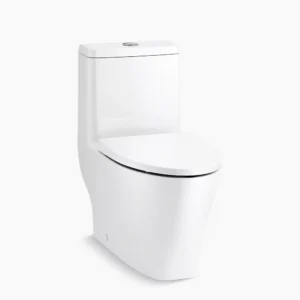 Kohler Reach‚ Curv One-piece compact elongated toilet with skirted trapway, dual-flush – White