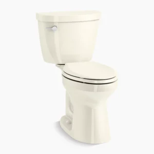 Kohler Cimarron ContinuousClean ST two-piece elongated toilet, 1.28 gpf – Biscuit