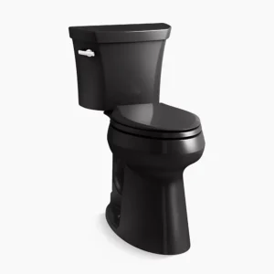 Kohler Highline Tall two-piece elongated toilet, 1.28 gpf – Black