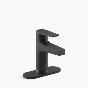 Kohler Taut Single-handle bathroom sink faucet, 1.2 gpm – Matte Black