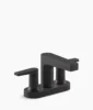 Kohler Taut Centerset bathroom sink faucet, 1.2 gpm – Matte Black