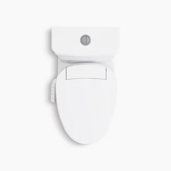 Kohler Reach‚ Curv Hidden cord one-piece compact elongated toilet with skirted trapway, dual-flush - White - Image 3