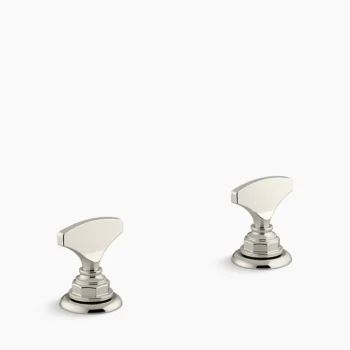 Kohler Artifacts T-handle bathroom sink faucet handles - Vibrant Polished Nickel